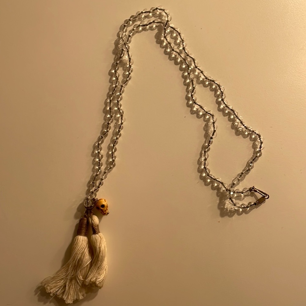 Chan Luu Skull Tassel Long Necklace